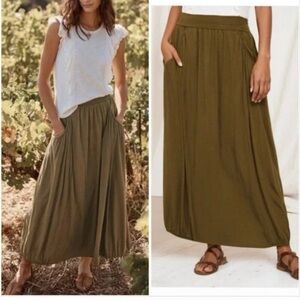 🍂 My Favorite Maxi Soft Knit Pocket Boho Skirt - L